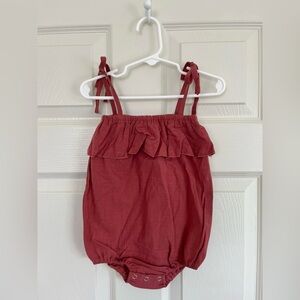 Kids Ruffled Red Romper